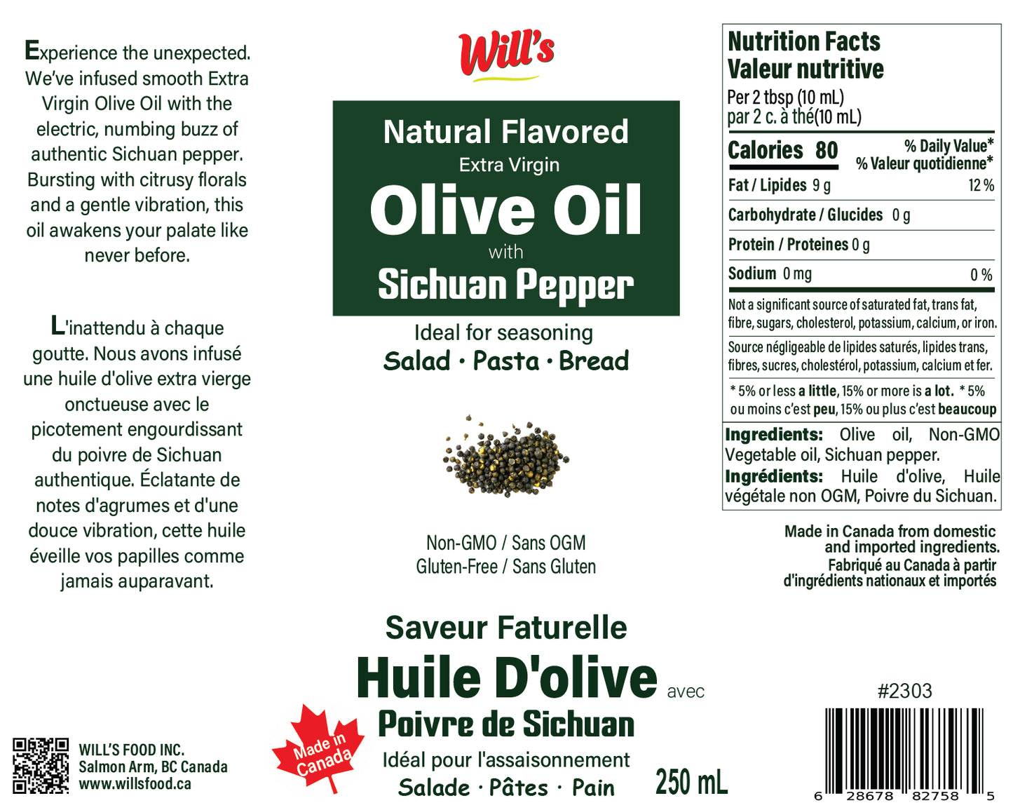 Sichuan Pepper Olive Oil