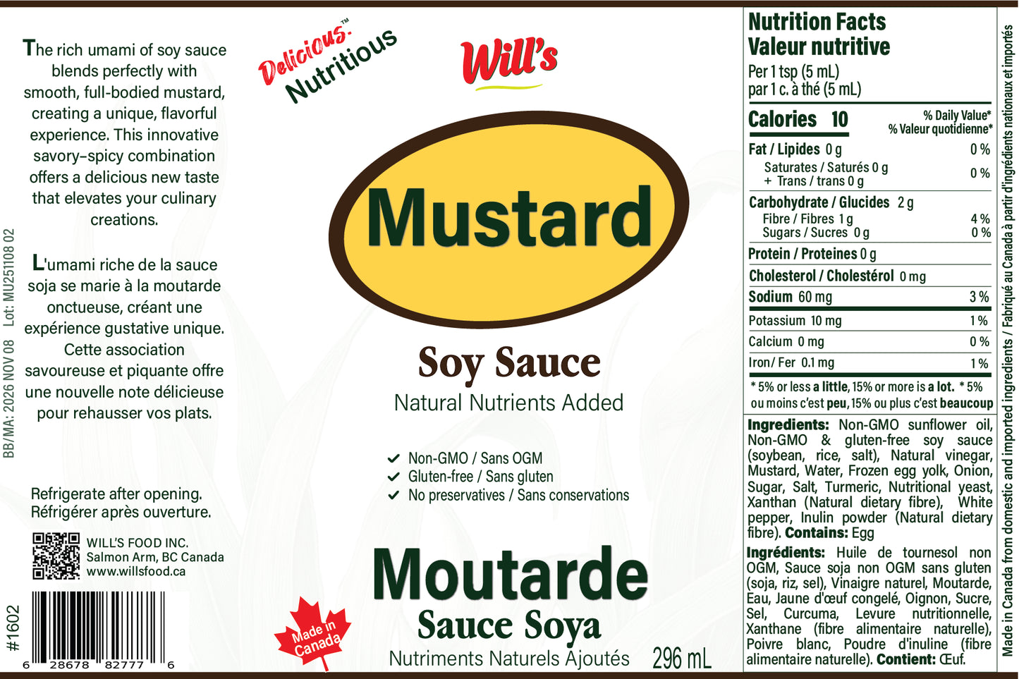 Soy Sauce Mustard
