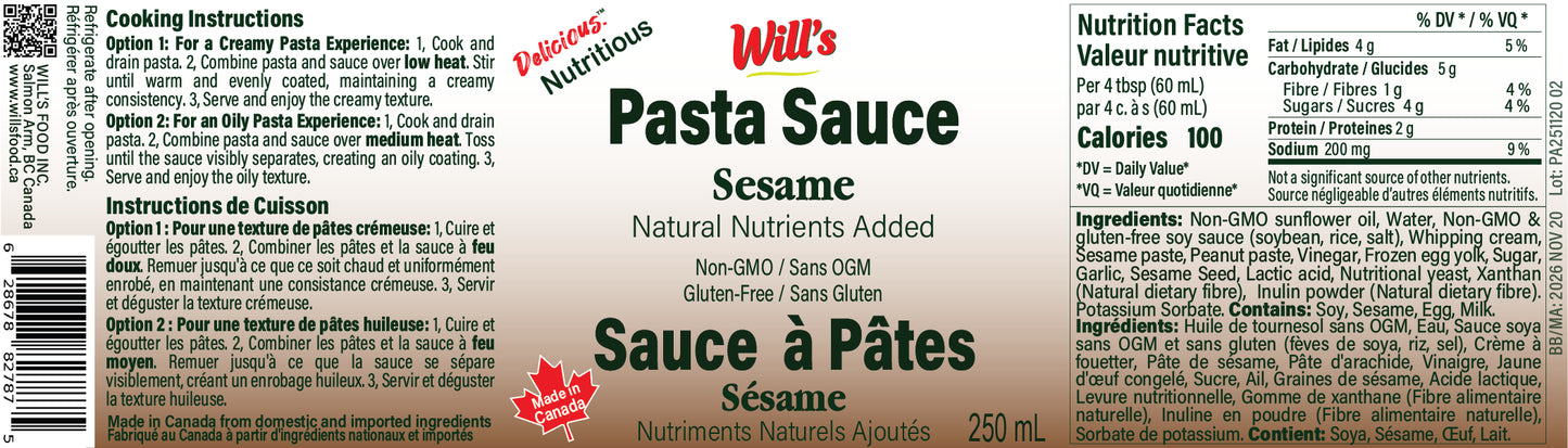 Roast Sesame Pasta Sauce