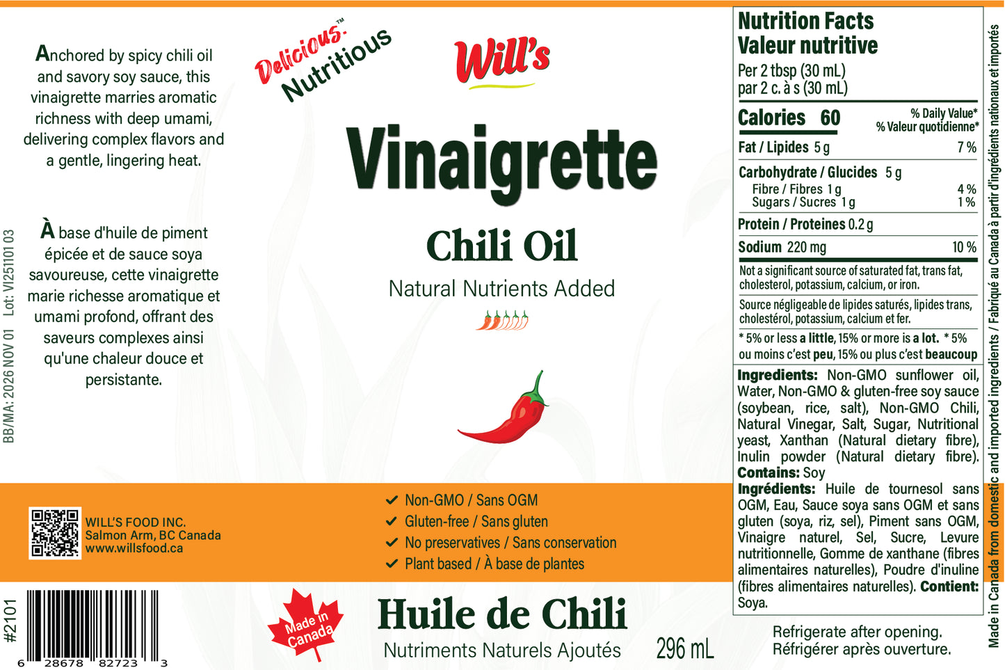 Chili Oil Vinaigrette