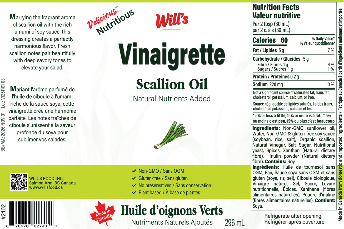 Scallion Oil Vinaigrette